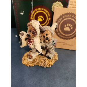 Boyds Bears Bearstone figurine titled "Winkie & Dink...as the Lambs," part of th